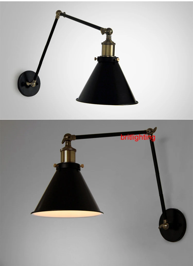 Edison bulb Wall Lamp America style country nostalgic copper wall lamp edison iron classic lamps bedroom vintage | Лампы и освещение