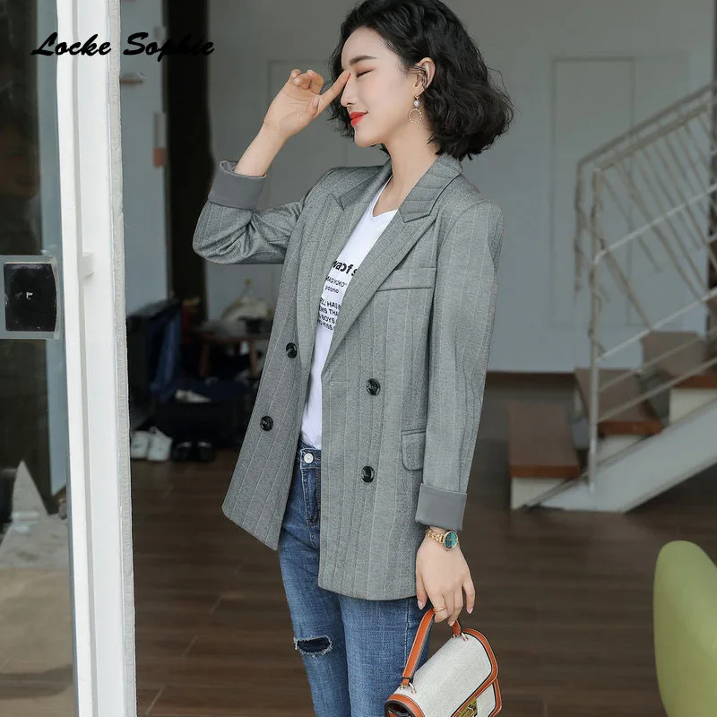 Женские блейзеры больших размеров пальто 2019 зимние хлопковые двубортные костюмы