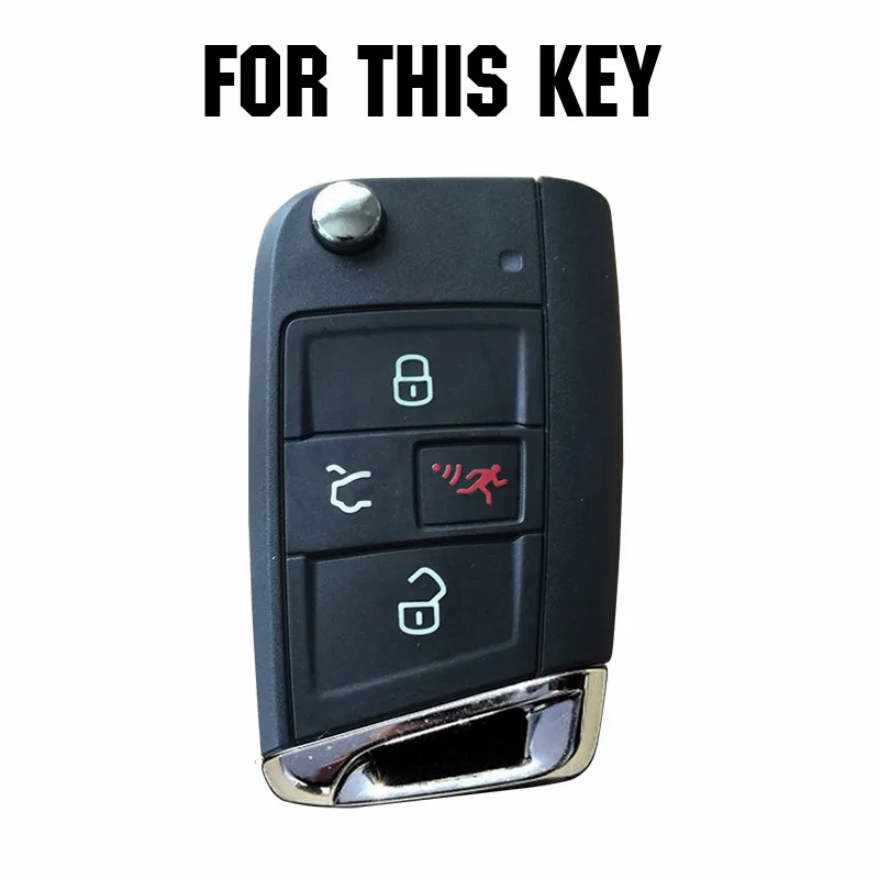 Силиконовый чехол для VW Golf 7 Skoda Octavia Atlas 2016 2017 2018|key case for car|car key coverfob cover |