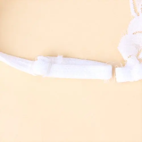 Белый цветочный кружевной сетчатый пояс для чулок MYTL | Женская одежда