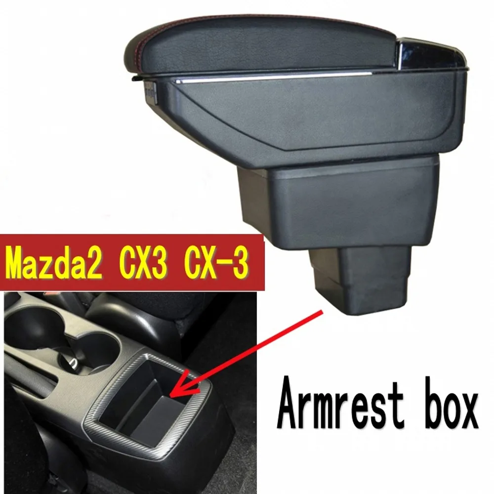 

Подлокотник для автомобиля Mazda, центральный подлокотник с подлокотником и USB-подставкой