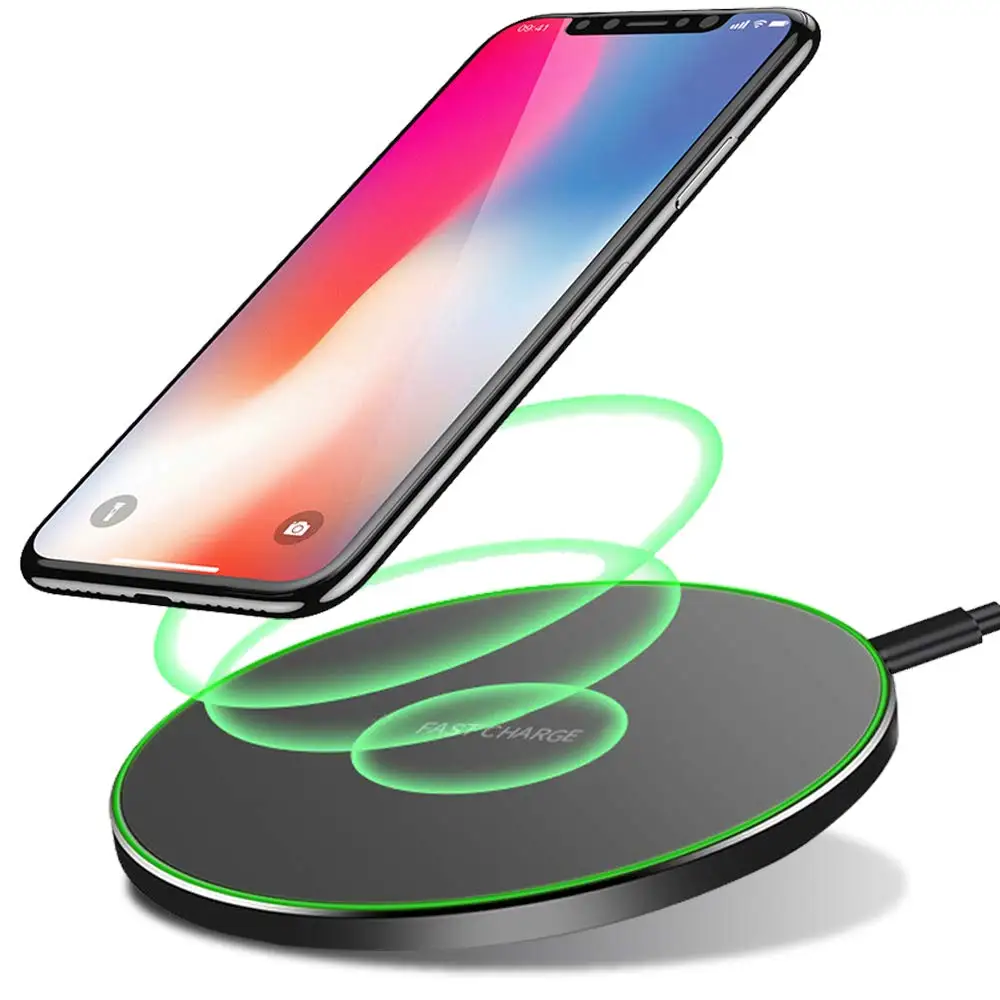 От Untoom Qi Беспроводной Зарядное устройство для iPhone Xs Max Xr X 8 плюс 10 Вт Быстрый Беспроводной зарядного устройства для samsung Galaxy S10 S9 S8 S7 Note 9 8