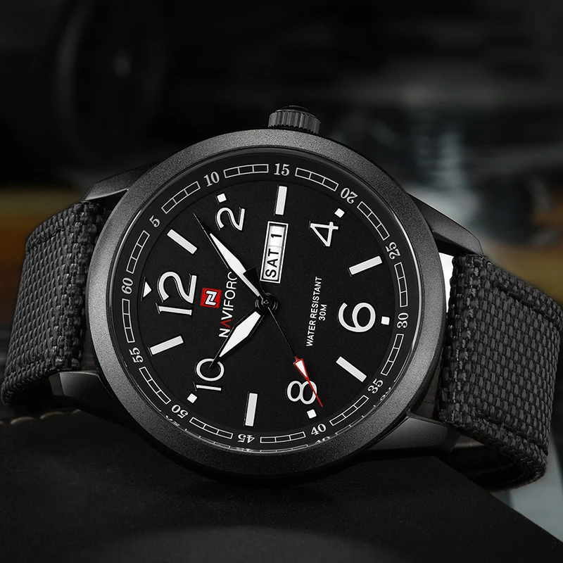 Naviforce Для мужчин спортивные Наручные часы модные Повседневное Роскошные