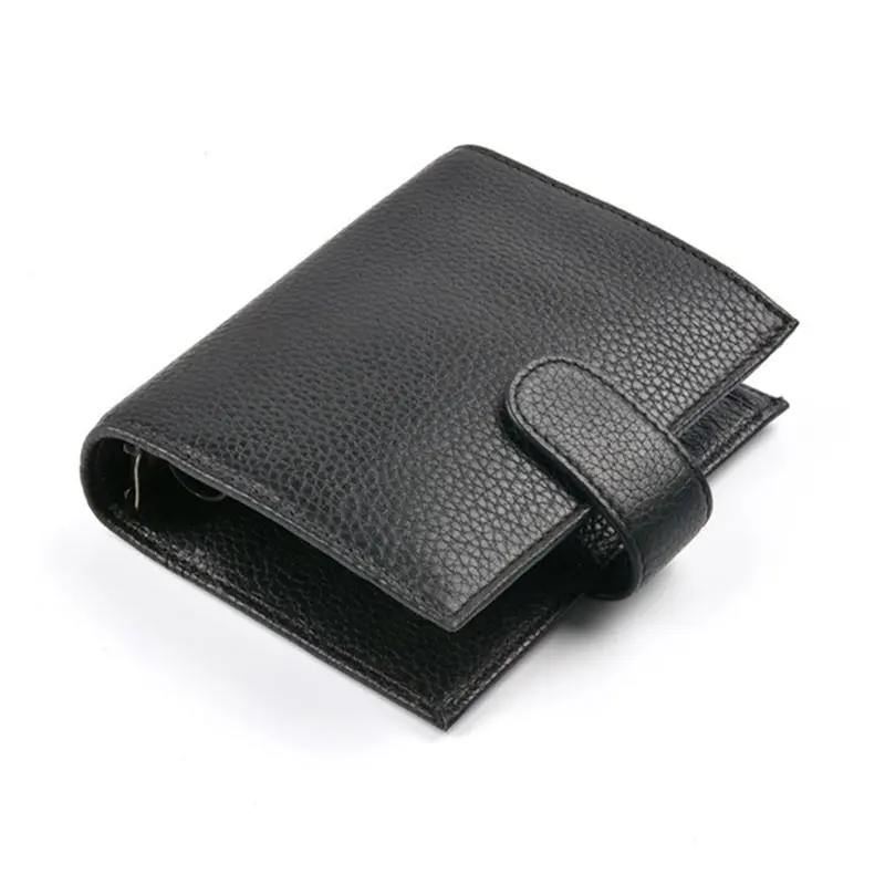 Yiwi Black A7 2019 натуральная кожа карманный планировщик латунь 6 листов переплет