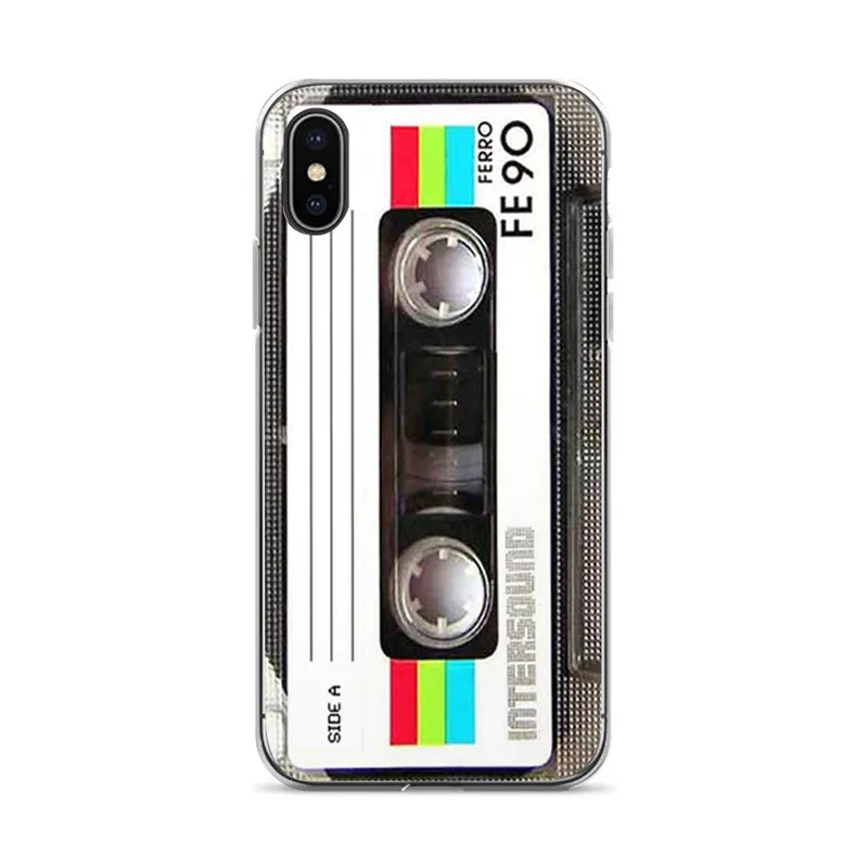Aiboduo классический ретро Кассетный чехол для телефонов iPhone XSmax XR XS X 7 7plus 8 8plus 6 6s 6plus 5