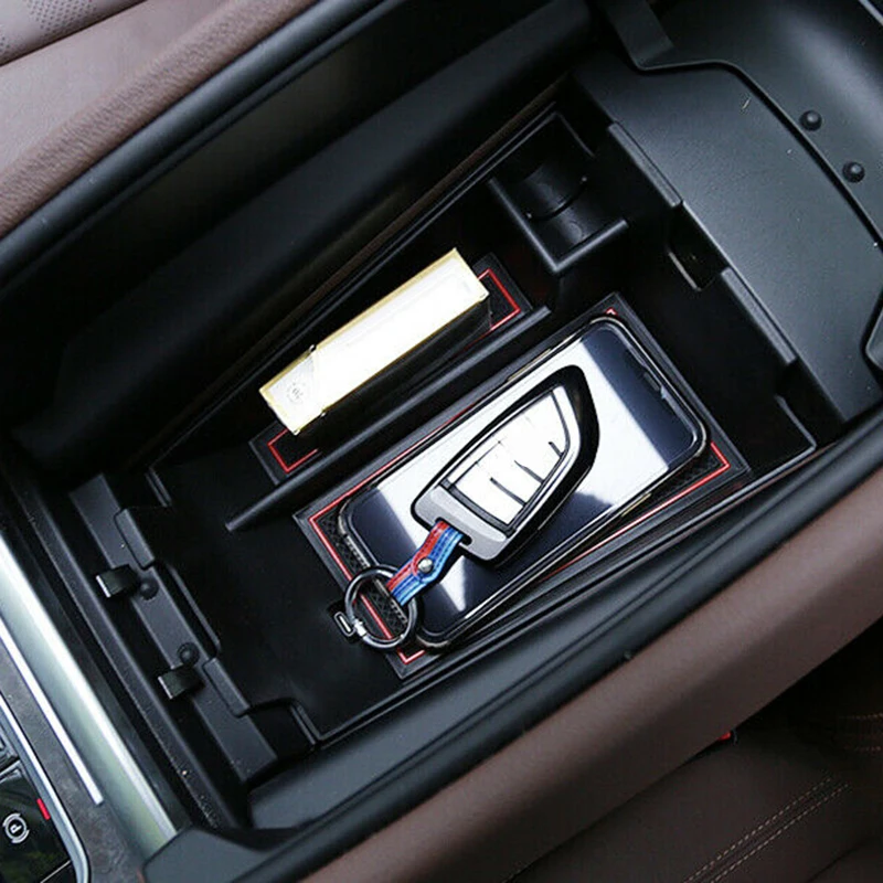 Подлокотник черный ящик для хранения BMW X5 G05 2019 2020 нескользящий коврик