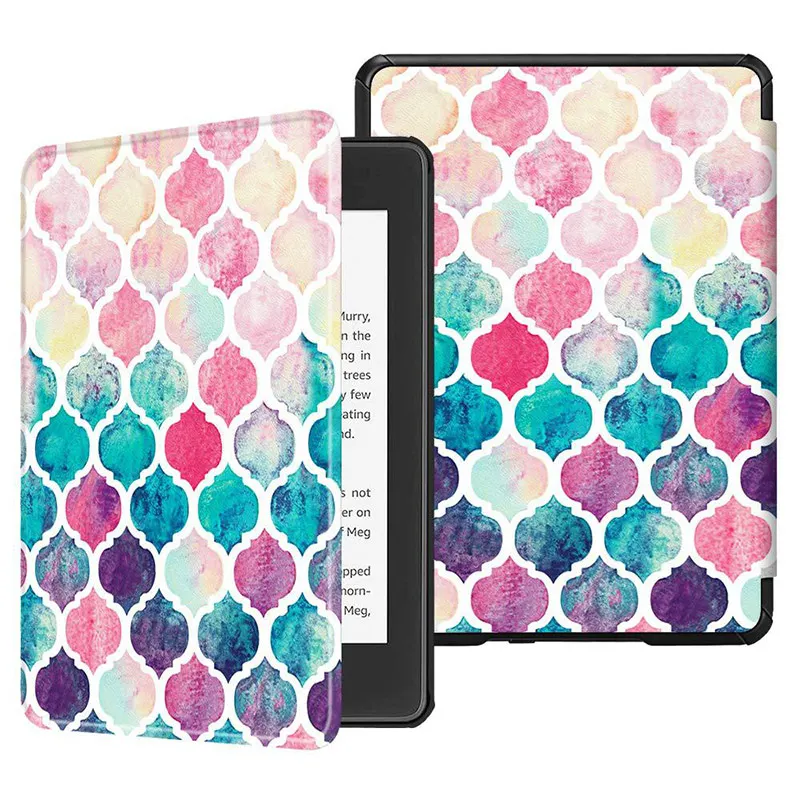 GAUGGER чехол на магните для Kindle Paperwhite 4 eReader(выпуск 10th Gen) с автоматическим выключением/пробуждением Ультратонкий чехол - Цвет: Colorful lantern