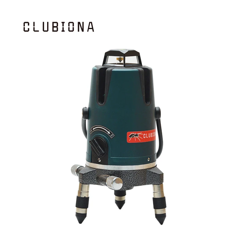 

Outdoor available 8 green lines (4v, 4h) 360 rotary auto level with "OUT" button for brighter line cross laser line laser level