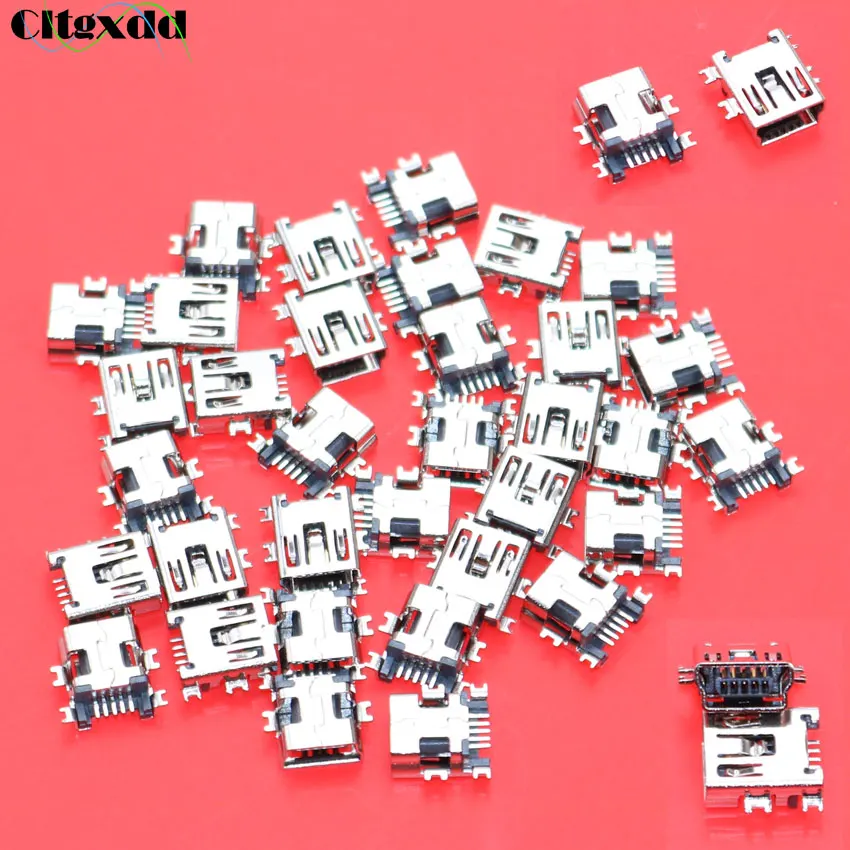 Cltgxdd 1 ~ 100 шт мини USB разъем 5pin SMT гнездовой интерфейс передачи данных для MP3 MP4