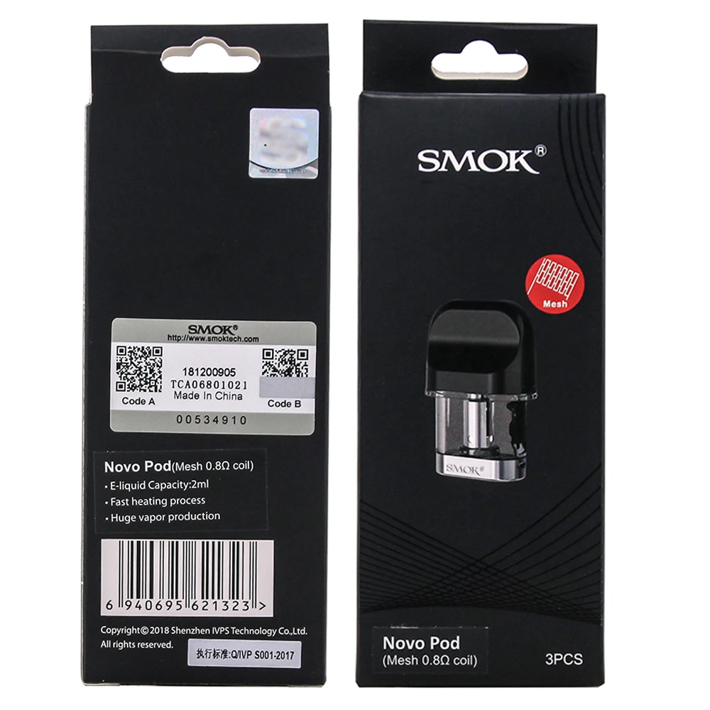 SMOK Novo 2 комплект 800 мАч батарея электронная сигарета вейп мини Vape с картриджем Pod катушки атомайзер S NORD PRM40