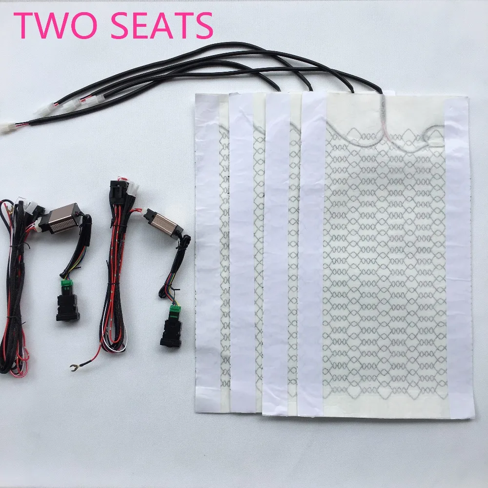 12V углеродное волокно подогреваемый подогрев сидений для автомобилей Toyota Prado, Corolla, RAV4, Reiz, Yaris, Camry, Корона EZ, Vios, Venza