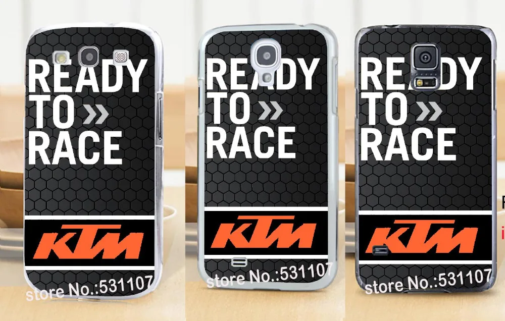 Ktm готов к гонке klaar om ран патрон Жесткий Кожи stealth прозрачный Чехол для samsung galaxy s3 s4