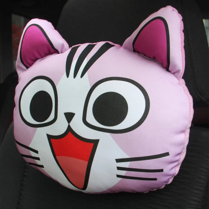 Автомобильная подушка на шею 3d-мультяшная Подушка подголовник для кошек и собак