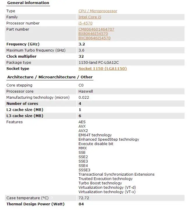 Процессор Intel Core i5-4570 i5 4570 четырехъядерный процессор LGA1150 настольный процессор