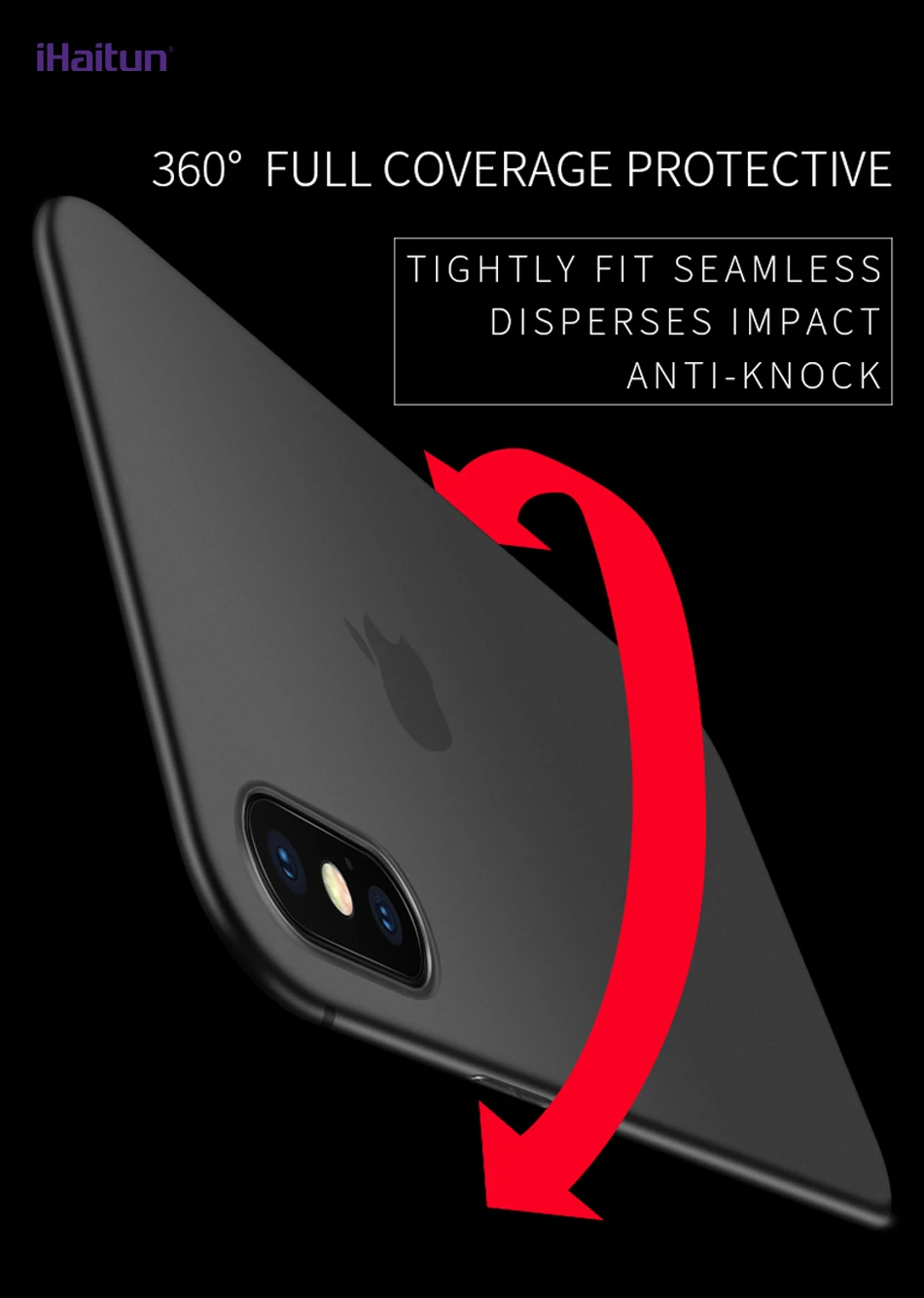 IHaitun роскошный 0,4 мм чехол для телефона для iPhone XS MAX XR X чехол s ультра тонкий прозрачный чехол для iPhone X 10 8 7 Plus