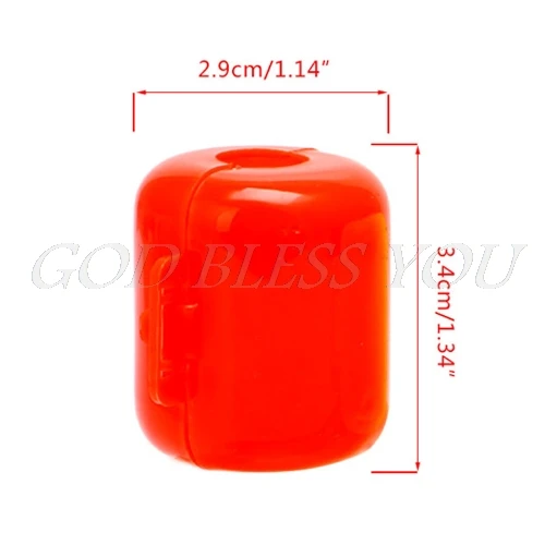 XL random color 10 шт. ABS Креветочный крючок, крышка для шляпы, крючок для кальмара, коробка для защиты рыболовных снастей, креветки, рыболовные аксессуары - Цвет: XL random color