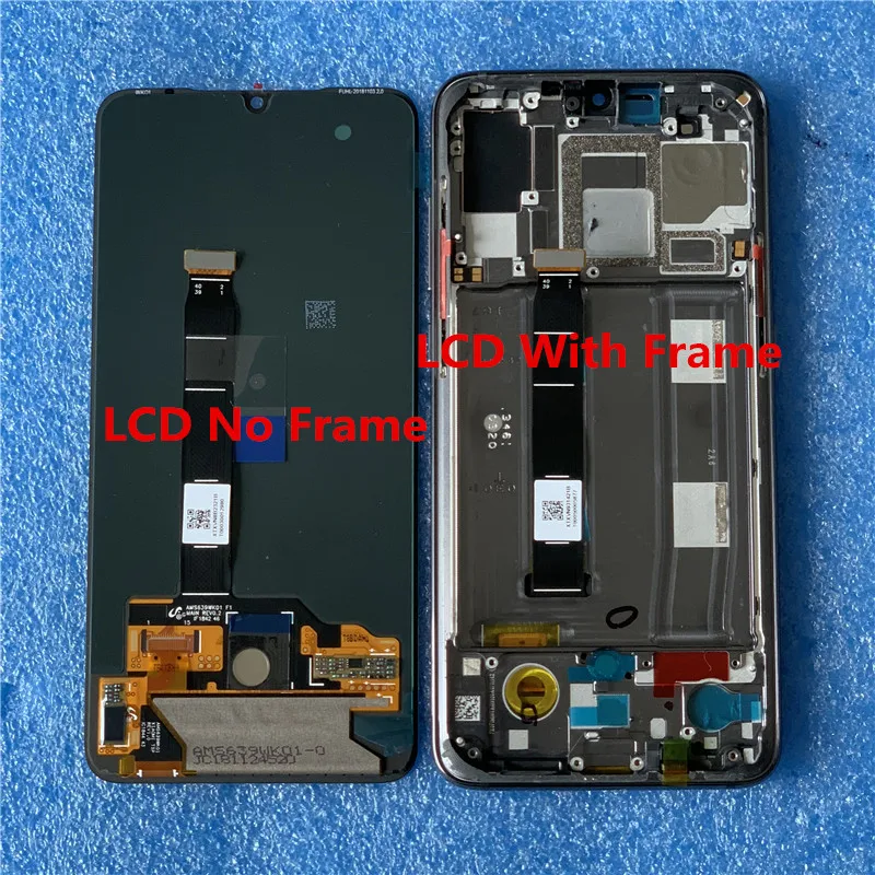 Axisinternational AMOLED ЖК-рамка для 6,3" Xiao mi 9 mi 9 mi 9 ЖК-экран+ сенсорная панель дигитайзер с рамкой