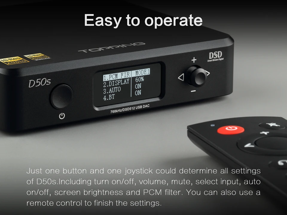 Топпинг D50S Bluetooth DAC ES9038Q2M мини аудио декодирование USB DAC XMOS XU208 DSD512 32 бит/768 кГц OPA1612 USB/OPT/коаксиальный вход