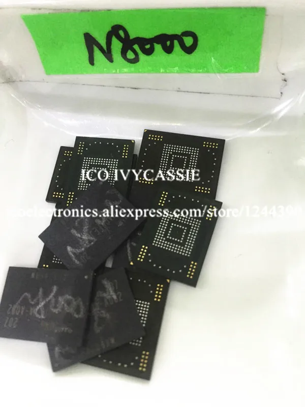 Для samsung N8000 eMMC 16GB NOTE 10,1 ИС флэш-памяти NAND запрограммированная микросхема KLMAG4FEJA-A002
