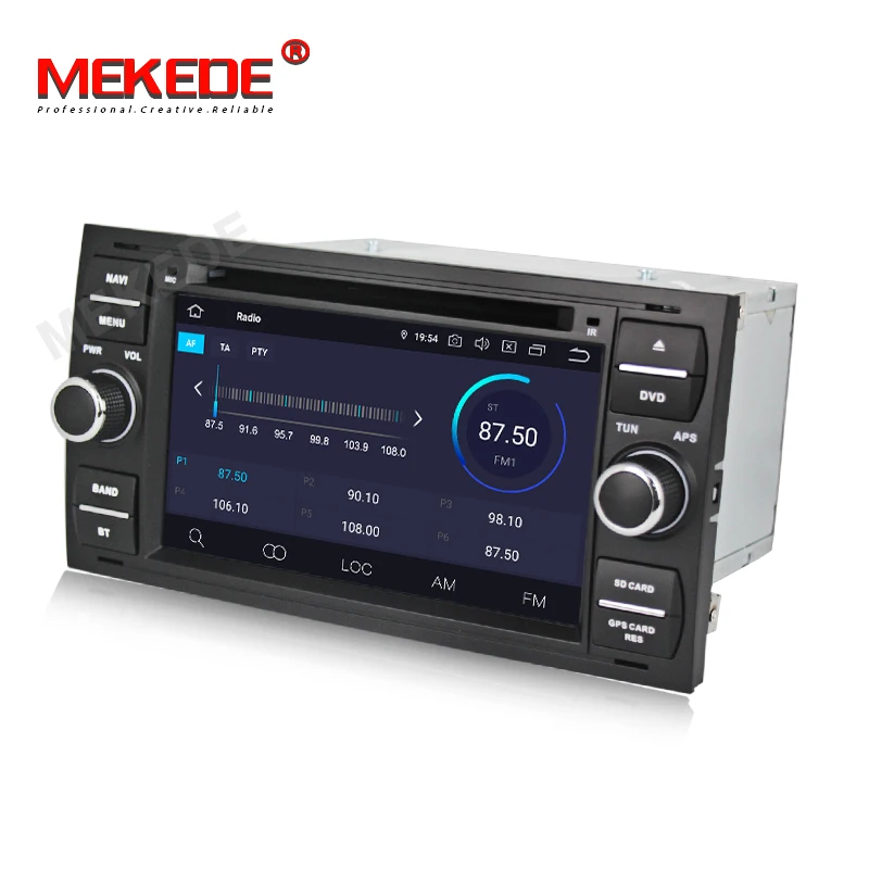 Автомобильный мультимедийный видеоплеер MEKEDE 2 Din Android 9 для Ford/Mondeo/Focus/Transit/C MAX/Fiesta GPS