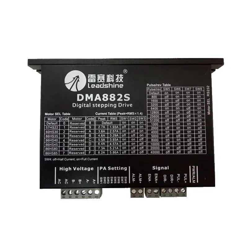 Драйвер шагового привода Leadshine DMA882S 20 80VAC 30 100VDC 8 2a с датчиком обнаружения|motor driver|step