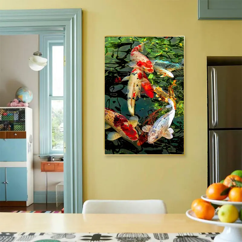 Алмазная Вышивка Полный дисплей рыба 5d алмазная картина вышивка крестиком Декор