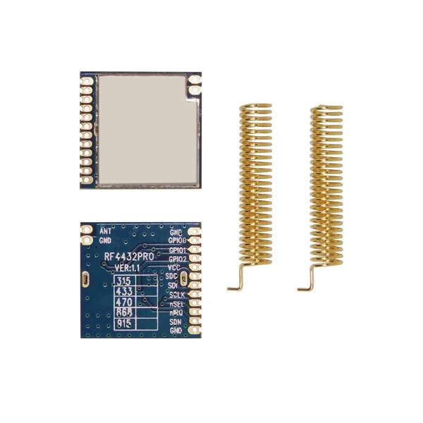 

2pcs/lot RF4432PRO - 1.4km low cost low power FSK / GFSK SPI port 868MHz Wireless RF wireless Transmitter receiver Module