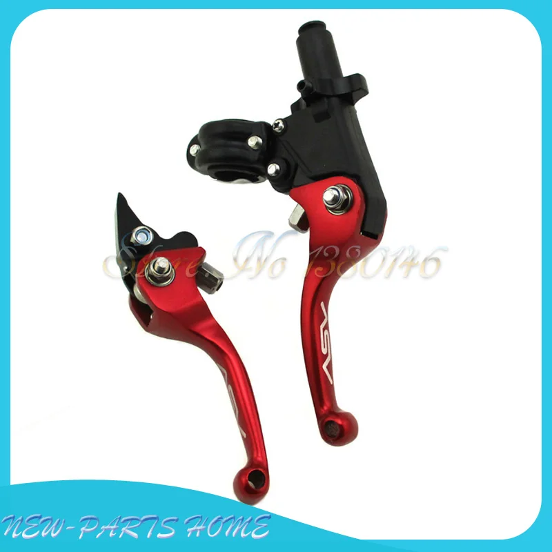 Красные новые алюминиевые складные сцепные рычаги для SDG SSR Orion Coolster Taotao Pit Dirt Bicks