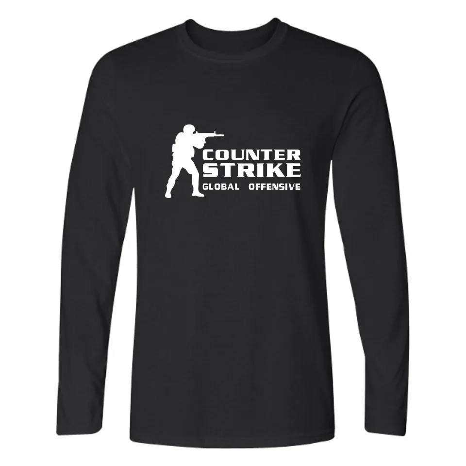 CS GO футболка Counter Strike с длинным рукавом cs go одежда летние футболки counter strike