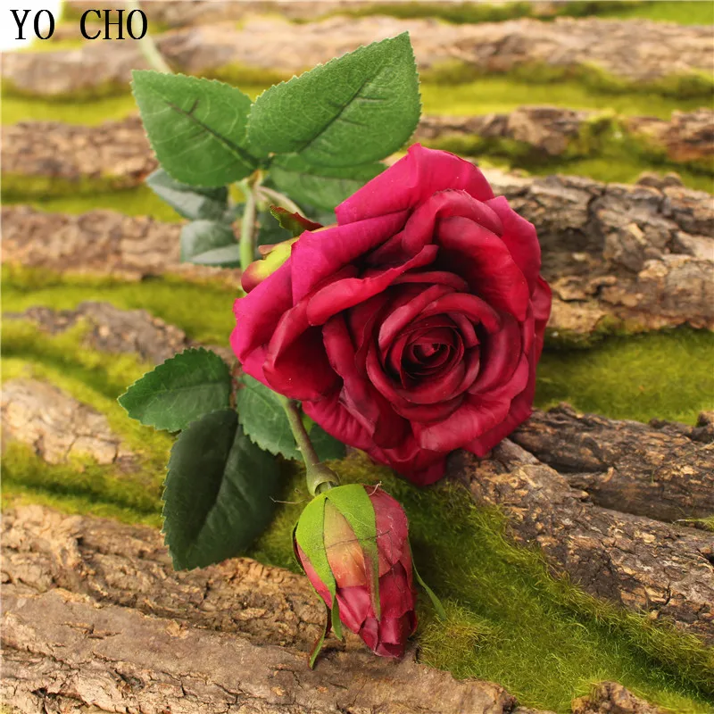 Йо Чо DIY розы Красивые Искусственные цветы для свадьбы настоящие на ощупь Цветы Свадебные аксессуары День рождения украшения Пион