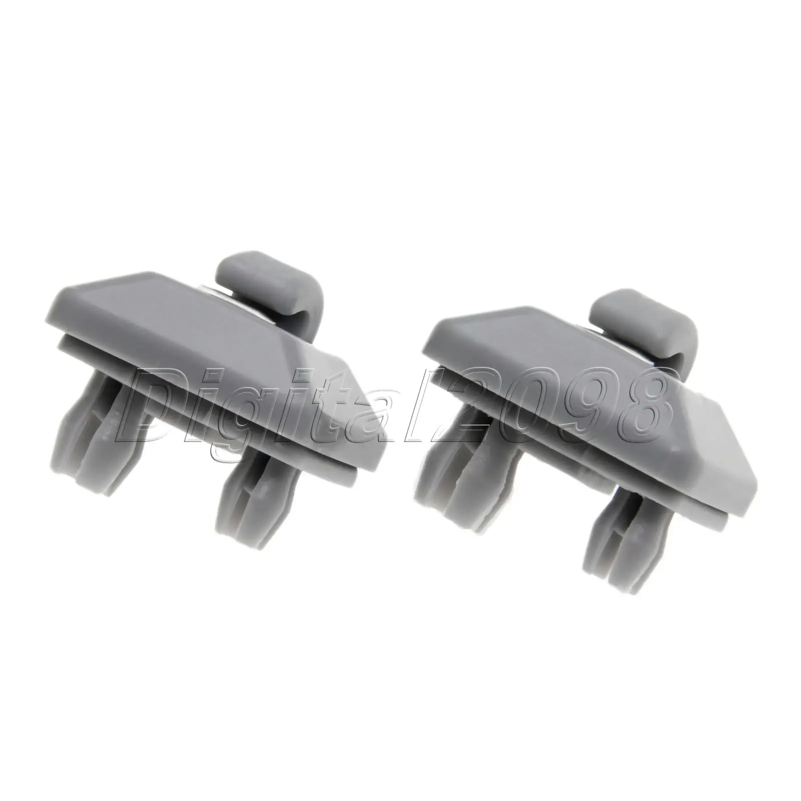 2x серые зажимы для солнцезащитного козырька Держатель крючок VW Passat B7 Polo Up Skoda Rapid 12