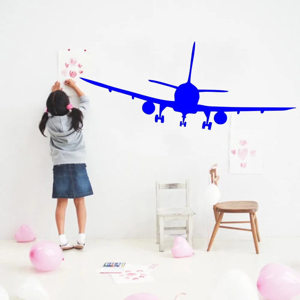Бесплатная доставка коммерческая Настенная Наклейка Airliner виниловые обои
