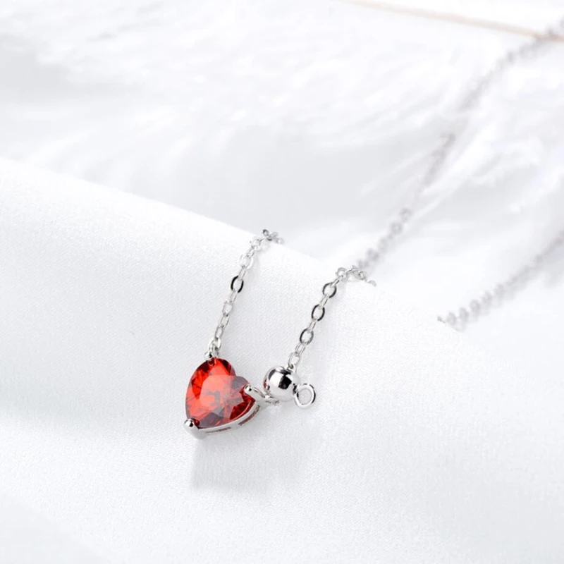 Женское ожерелье с цепочкой из стерлингового серебра 925 пробы изображением