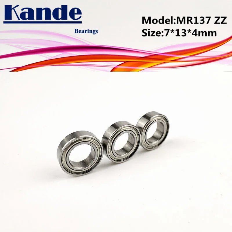 10 шт. Миниатюрные шарикоподшипники Kande MR137ZZ 7x13x4 MR137 MR137|Валы| |