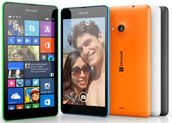 Разблокированный Nokia Lumia 535 четырехъядерный мобильный телефон с двумя sim-картами 5," сенсорный экран 5Мп камера 3g окно мобильный телефон