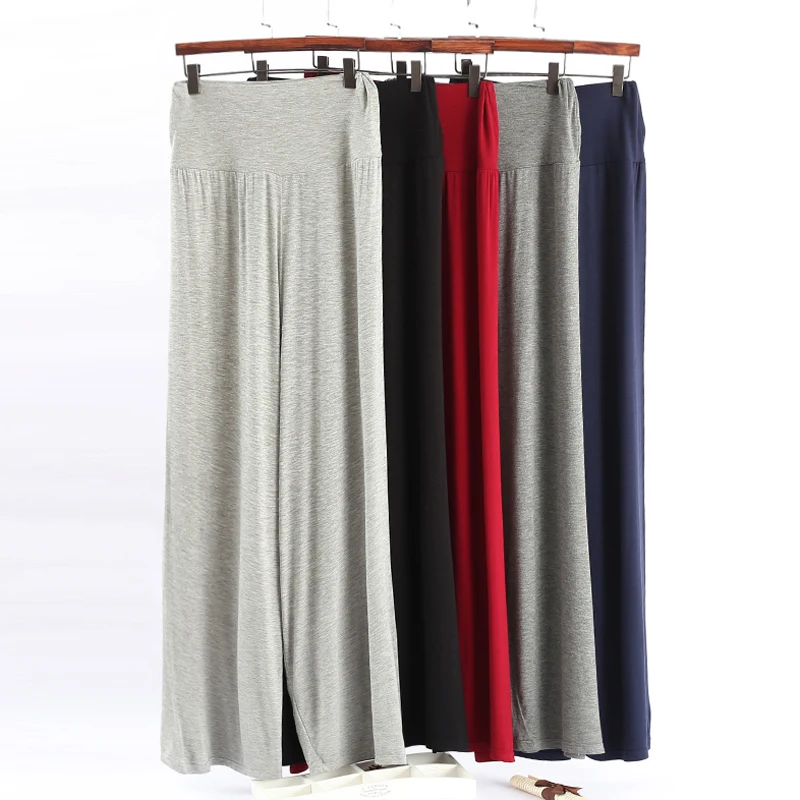 

pants female wide leg pants high waist straight pants loose home casual dance pants