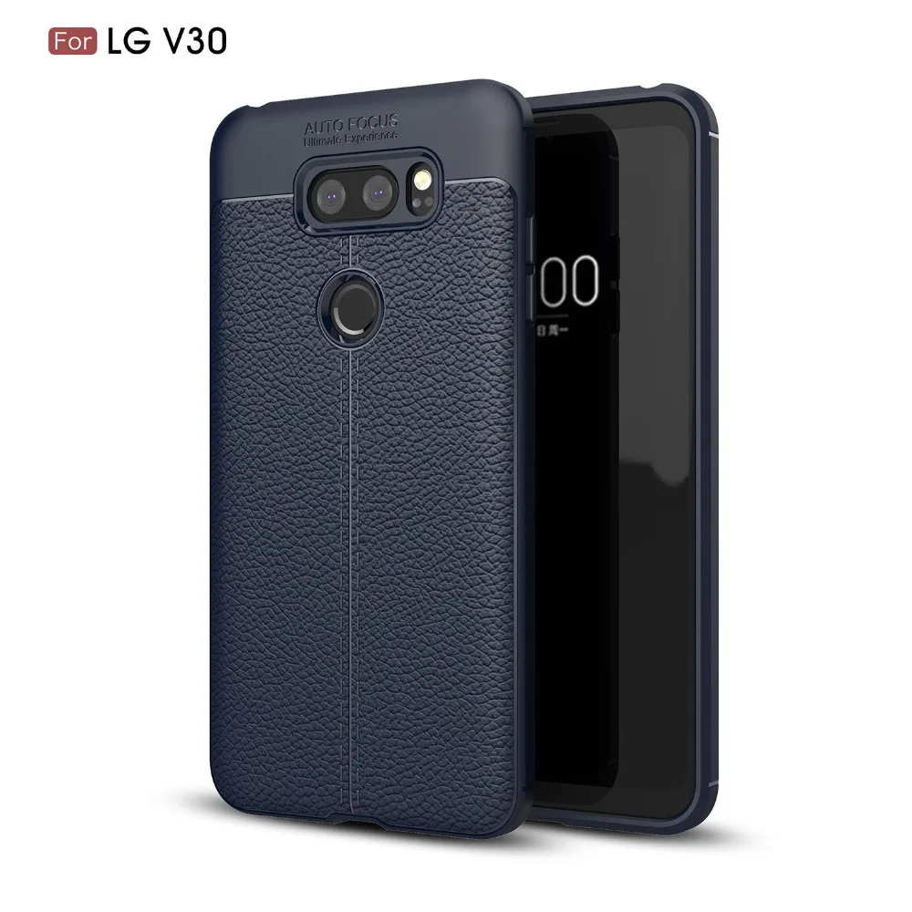 30 шт./лот Бесплатная доставка Новый мягкий чехол из ТПУ Lichee для LG V30 | Мобильные