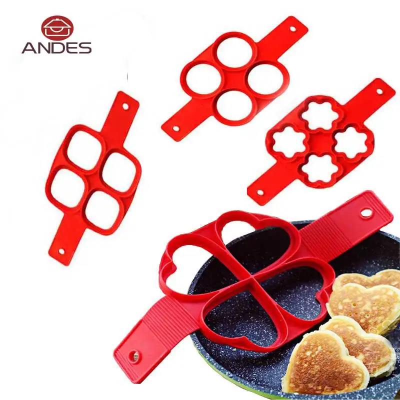 Антипригарные силиконовые формы для блинов жареное яйцо кольцо форма