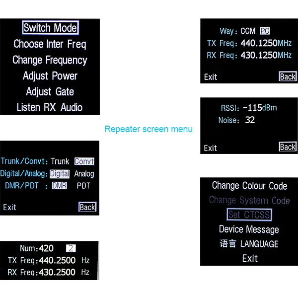 Retevis RT-9550 DMR ретранслятор 55 Вт UHF Цифровой/аналоговый режим TDMA 2 времени слота A9116B