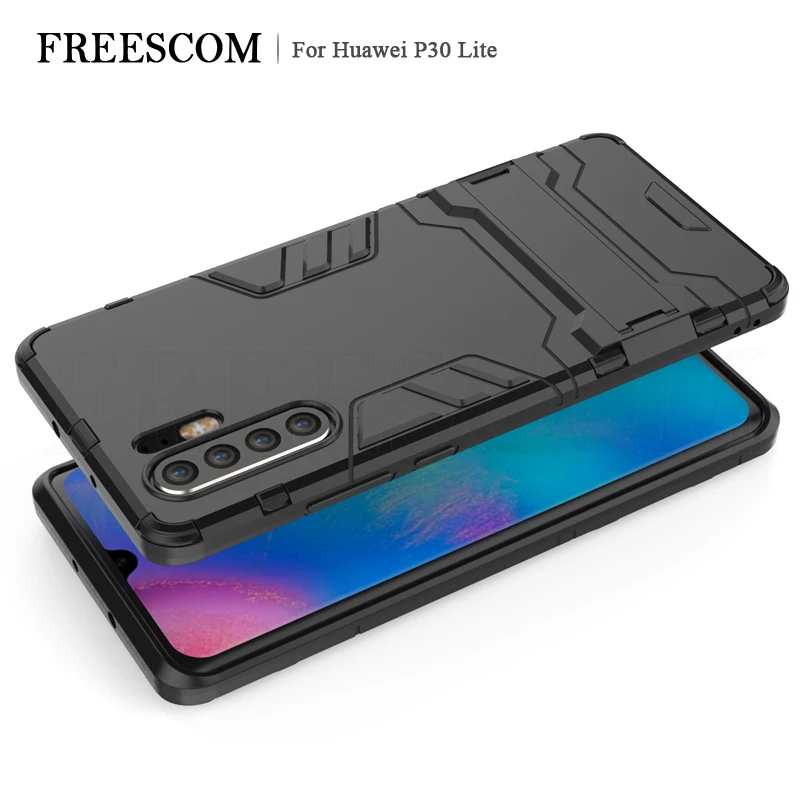 Чехол для Huawei P30 роскошный чехол-подставка с Железным человеком жесткий