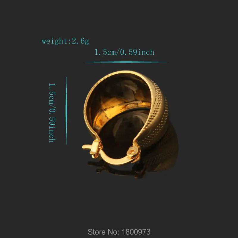 Новые винтажные серьги модные ювелирные изделия 18К золотого цвета заполненные