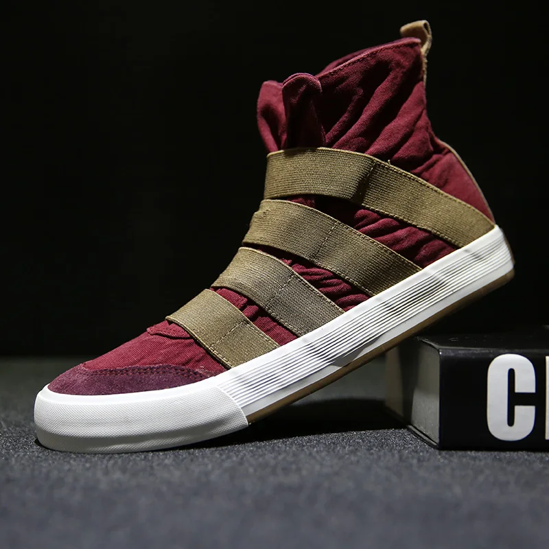

2021 Hot Sell High Top Men Sneakers Canvas Shoes Spring Solid Comfortable Boys Walking Outdoor Sport Shoes Skateboard Shoes