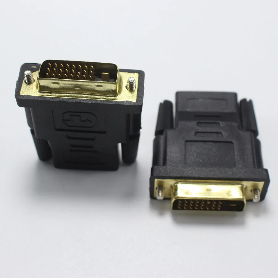 EClyxun 1 шт. позолоченный DVI 24 + штекер на HDMI разъем двунаправленный адаптера
