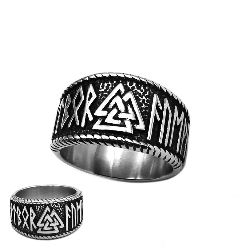 Кольцо из нержавеющей стали Norse Vicking один кольца мужские для байкеров 850B