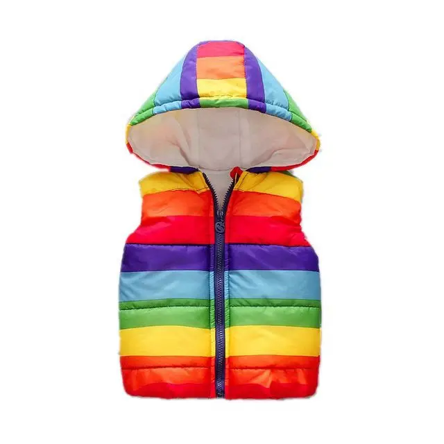 Style 6 Loozykit/Новинка года; весенние жилеты для девочек; детский хлопковый зимний теплый жилет; жилет с капюшоном для маленьких девочек; жилет с принтом для девочек; верхняя одежда - Цвет: Style 6