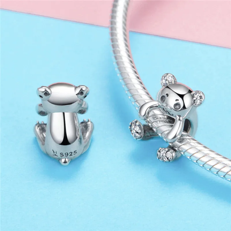 INBEAUT совершенно новый телефон серебряные белые фианиты маленькие животные