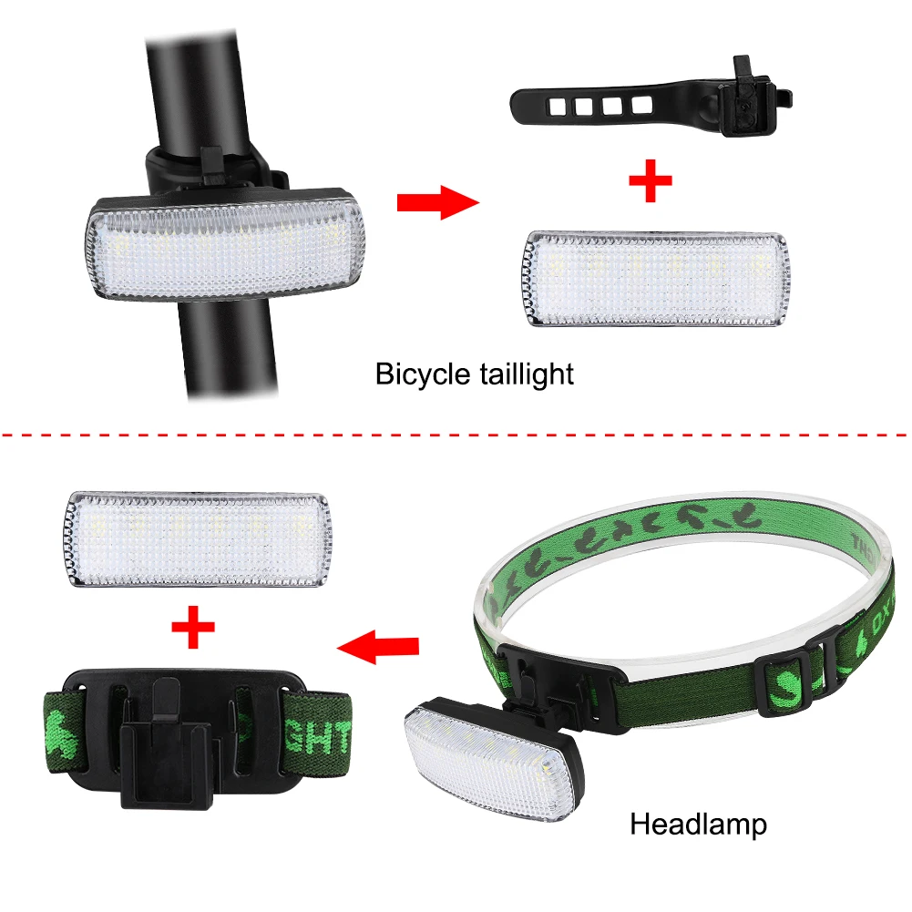 8 режимов светодиодный велосипедный Светильник Велоспорт Хвост светильник USB