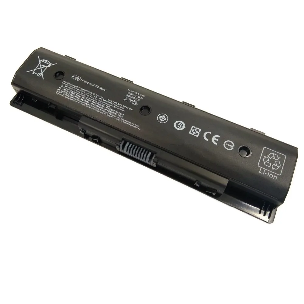 62Wh PI06 Батарея для струйного принтера HP Pavilion Envy TouchSmart 14 15 17 710416 001 710417 709988 421 709989 HSTNN