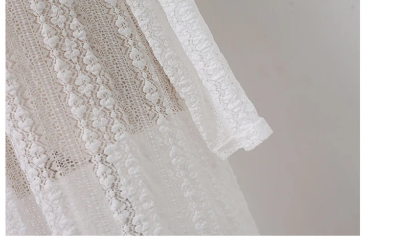 Купальник с длинным рукавом fitshining летняя кружевная Длинная блузка в стиле бохо