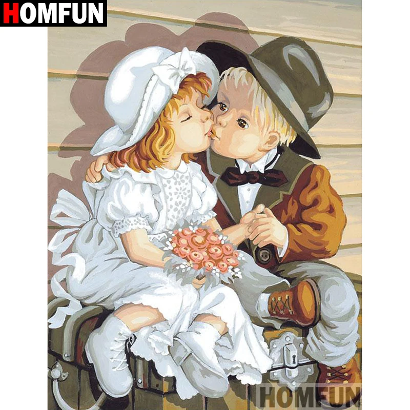 Алмазная 5D картина с квадратными/круглыми стразами HOMFUN сделай сам вышивка